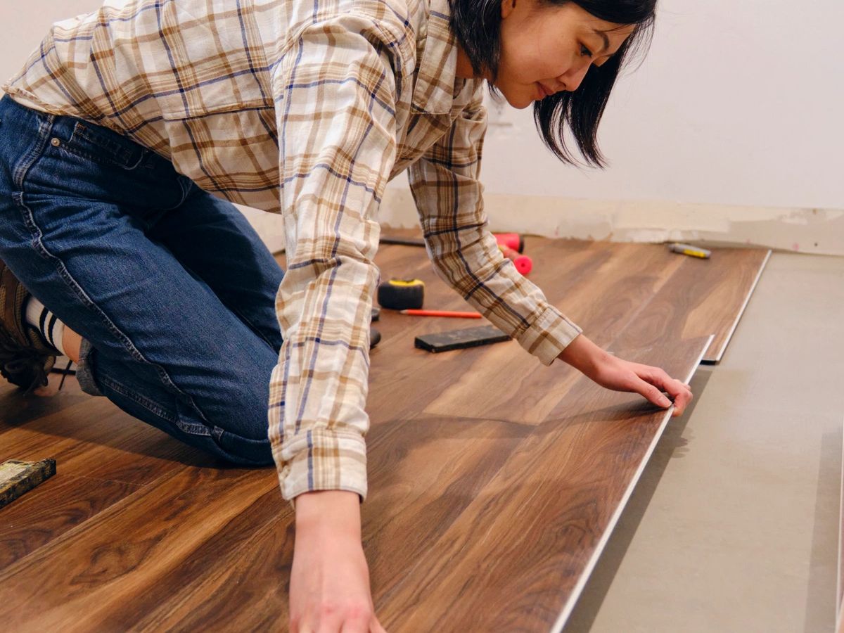 Hardwood floor installation